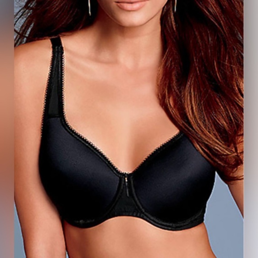 Wacoal Basic Beauty Spacer Underwire T-Shirt Bra Black # 853192 EUC